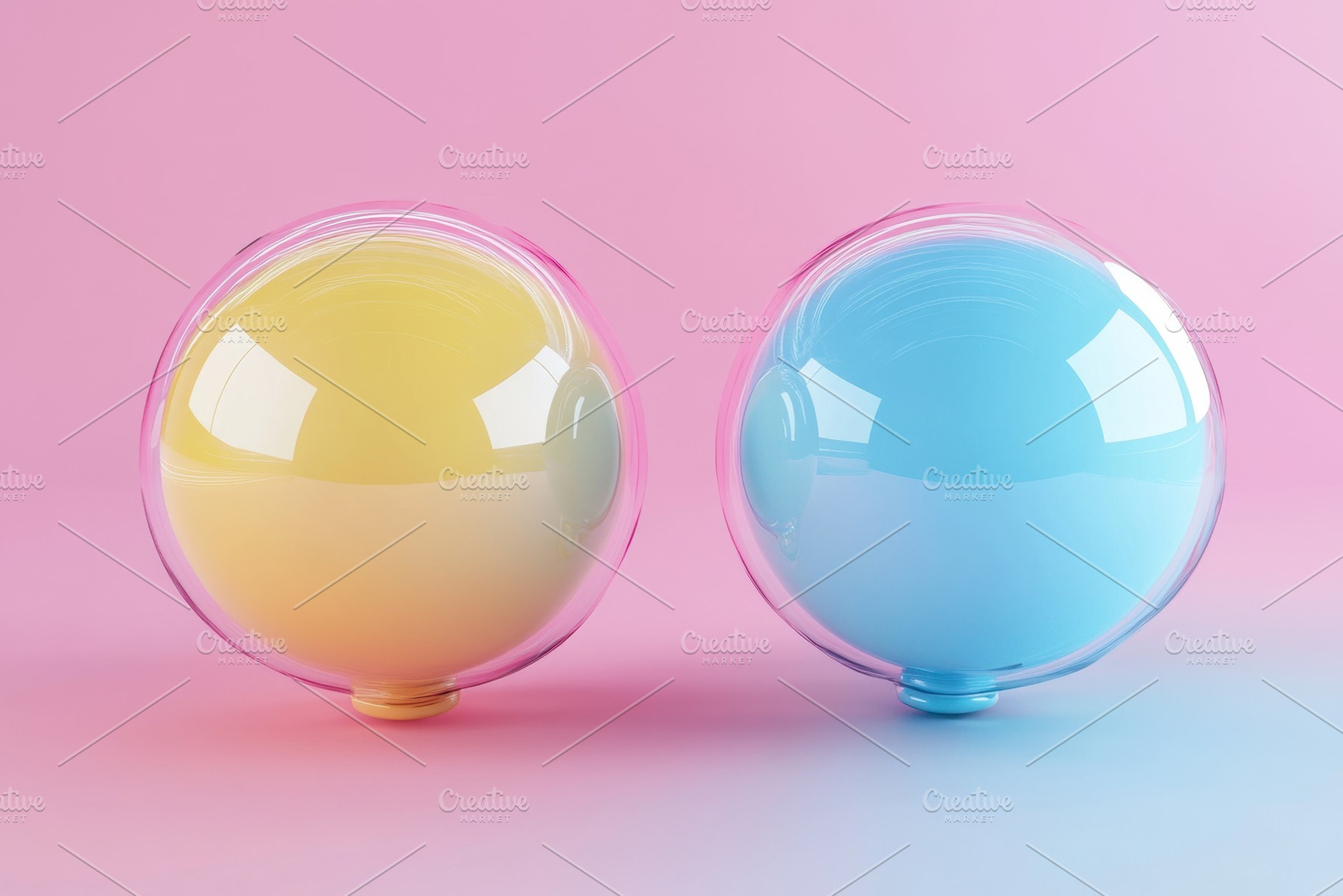 Two colorful speech bubbles represen, a Photo by Iftikhar Alam