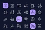Manufacturing Icon Art Set, an Outline Icon by Prosymbols (Thumbnail 8 of 8)