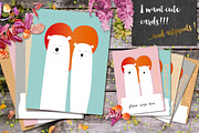 Polar Bears Love, a Card Template by Narais (Thumbnail 1 of 3)