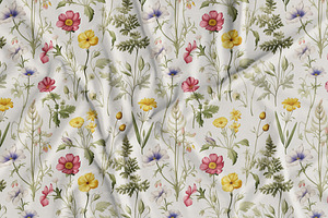 Wildflowers Print Seamless Patterns