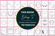 Ultimate This Book Belongs To, a Stationery Template by Shumaya (Thumbnail 1 of 4)