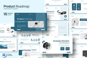 Product Roadmap - Keynote Template, a Presentation Template by Iqsiart Studio