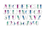 Five variations of font decoration, a Serif Font by pixelwerk (Thumbnail 2 of 6)