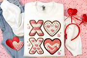 XOXO Valentine Day Heart Faux PNG, an Illustration by Canvas Craft (Thumbnail 6 of 7)