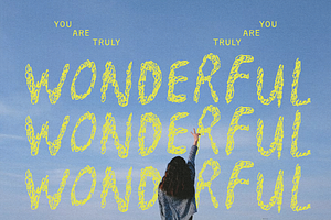 HAPPY TO BE HERE | FUNKY CHUBBY FONT, a Handwritten Font by Maria Feliz Fonts