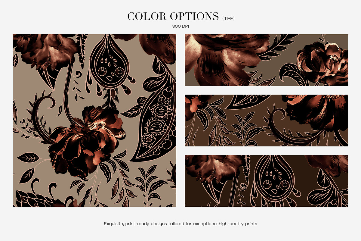 Paisley Floral Patterns And Motifs, a Pattern Graphic by LEAFure (Photo 3 of 10)