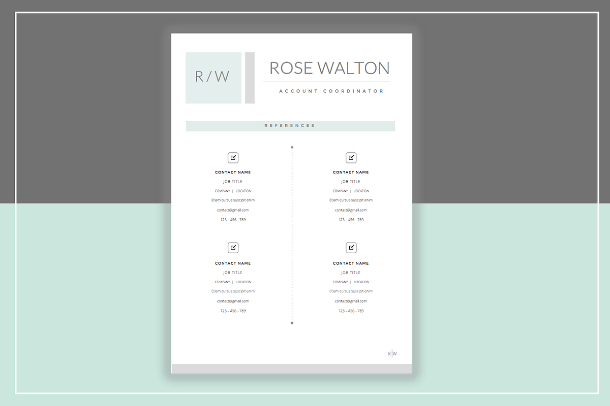 Resume Template & Cover Letter, a Resume Template by ResumeStudio (Photo 4 of 5)
