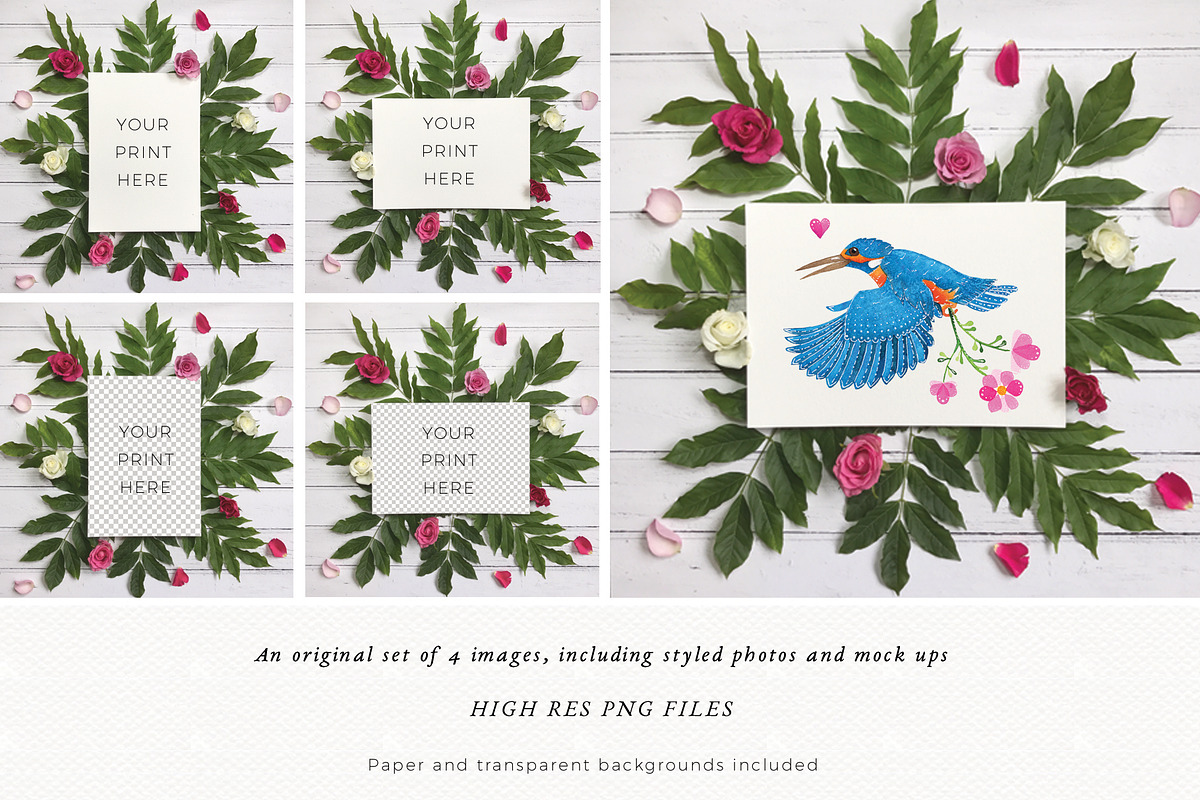 Botanical Flower Mockup Photo, a Mockup by Bilbie Artwork (Photo 1 of 4)