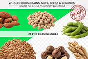 Foods Grains, Nuts & Seeds - PNG, a Food Illustration by Nurlan's shop (Thumbnail 1 of 7)
