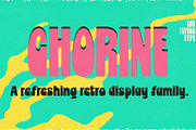 Chorine Family | Two retro fonts, a Font by The Flying Type (Thumbnail 2 of 13)