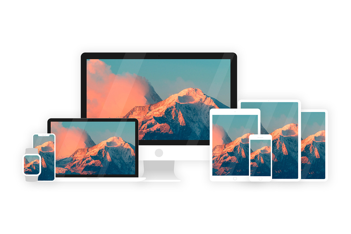 Minimal Apple Mockups Bundle, a Books & Magazine Mockup by Jacke__C (Photo 1 of 3)