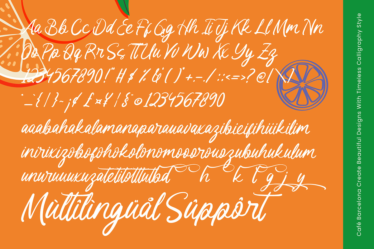 Cafe Barcelona - Script Font, a Script Font by Sronstudio (Photo 10 of 10)
