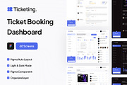 Ticketing - Ticket Booking Dashboard, an UI Kit Template by pickolabstudio (Thumbnail 1 of 6)