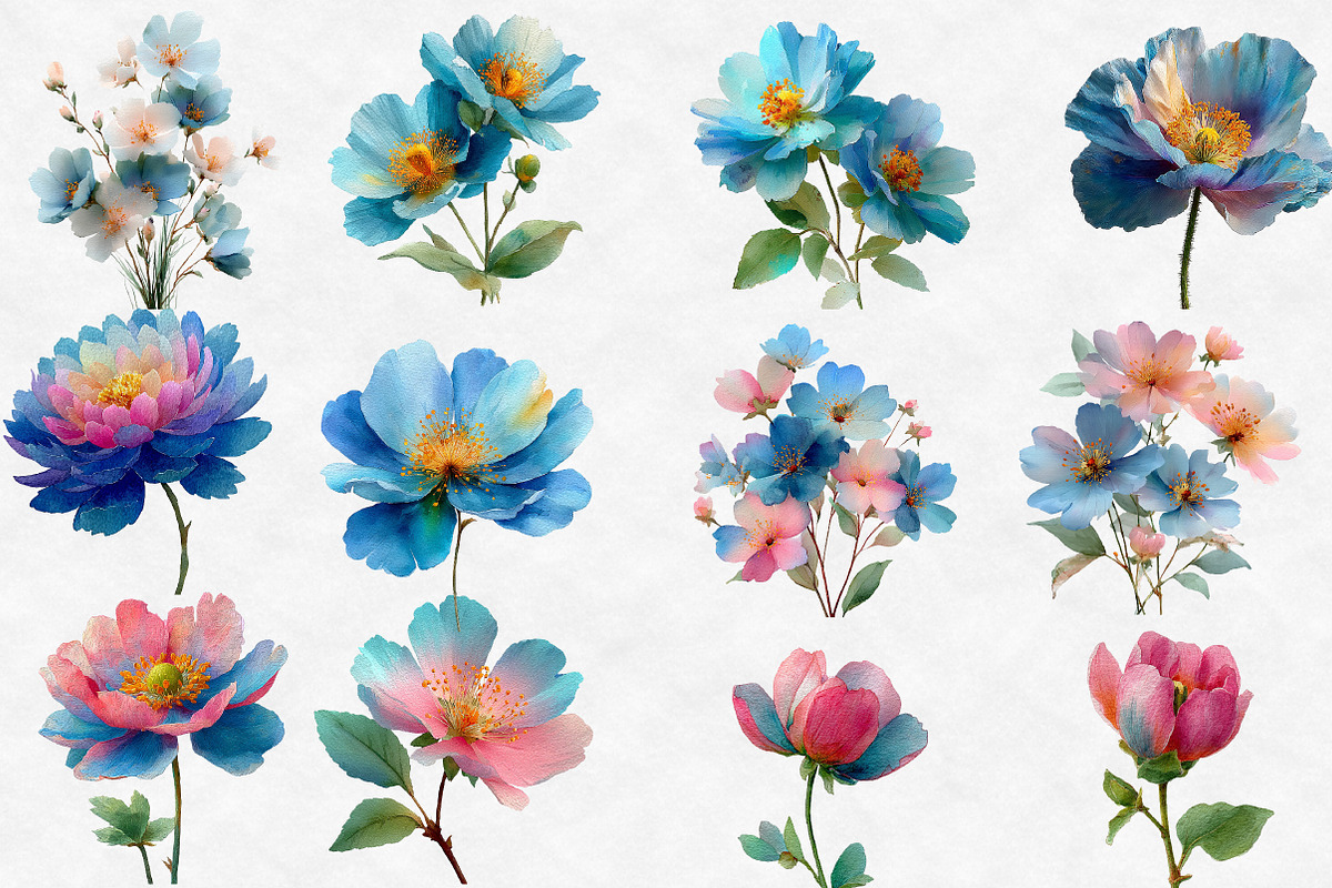 spring wildflower clipart, an Illustration by Designworld (Photo 3 of 5)