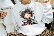Whimsical Christmas Angel Clipart, an Illustration by Sublimation Artist (Thumbnail 4 of 6)