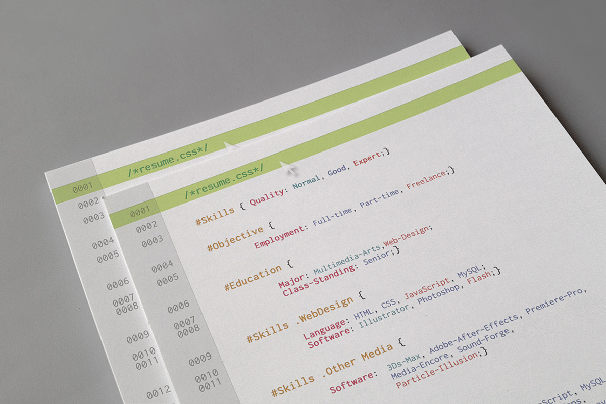 One page CSS Resume, a Resume Template by CleanLines (Photo 2 of 4)