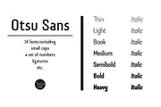 Otsu Sans, a Sans Serif Font by TeGeType foundry (Thumbnail 2 of 5)