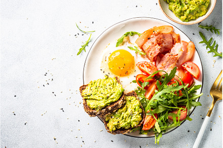 Healthy breakfast or lunch. Becon, a Food & Drink Photo by Nadia-nb
