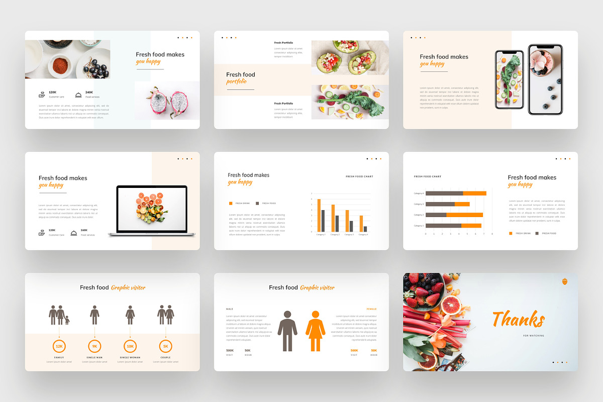 Refresh - Food Google Slides, a Presentation Template by BeadyLab (Photo 5 of 5)