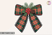 Christmas Coquette Bow Clipart Bundl, a Graphic by crative8112 (Thumbnail 7 of 9)