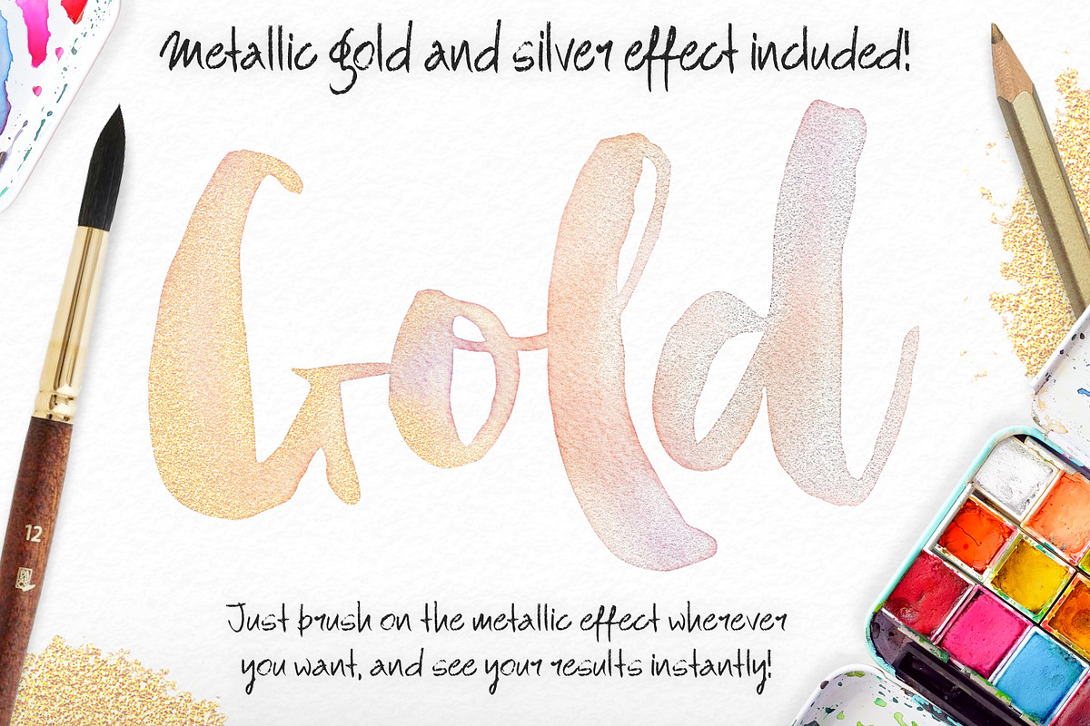 Watercolor Lettering Studio Pro, a Plug-in Add-On by Drifter Studio PrintShop (Photo 2 of 8)