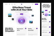 Travelick AI Travelel Website UI KIT, an UI Kit Template by Creative Perspective (Thumbnail 4 of 7)