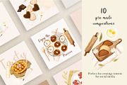 Baking Handpainted Collection, an Illustration by Cocoa studio by Eliza M (Thumbnail 7 of 11)