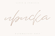 Iriska Cyrillic & Latin Font, a Script Font by Katie Holland (Thumbnail 9 of 9)
