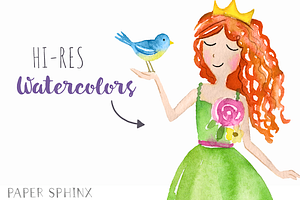 Watercolor Princess Pack