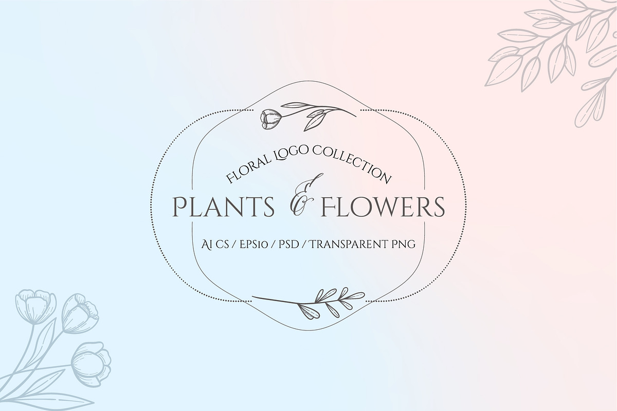 Plants and Flowers, a Branding & Logo Template by Genestro Shop (Photo 1 of 8)