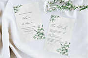 Green Leafy Wedding and Details Card, an Invitation Template by TheSimplySereneShop (Thumbnail 4 of 10)