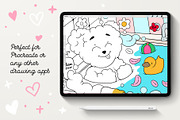 Coloring Book - Bear Stories, an Illustration by Alina Sh (Thumbnail 8 of 9)