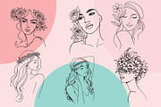 Woman Single Line Art Bundle, an Object Graphic by AIW SOLUTIONS (Thumbnail 4 of 6)