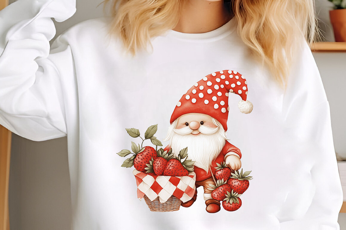 Strawberry Gnome PNG Clipart, an Illustration by designcity5 (Photo 5 of 5)