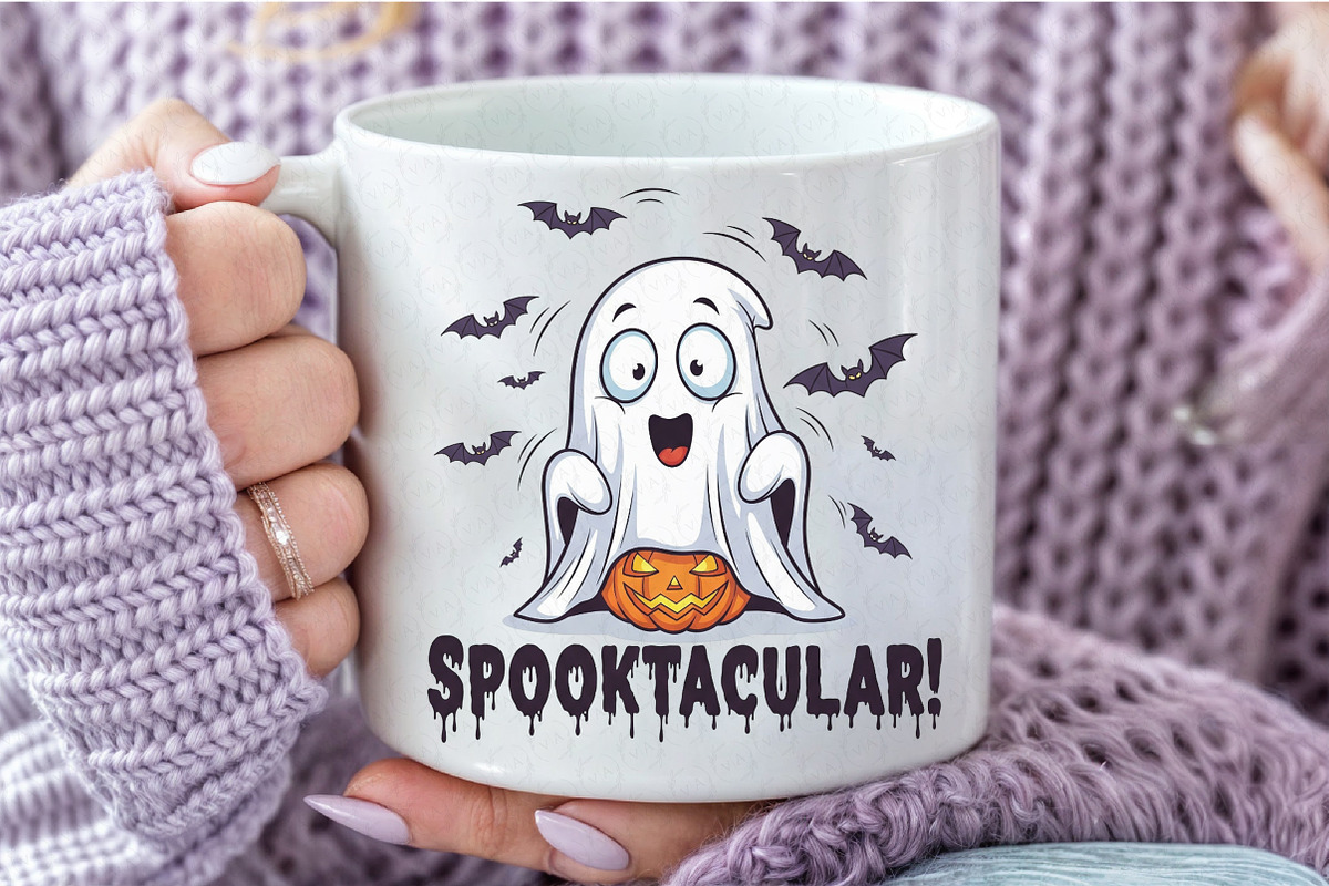 Halloween Funny ghost spooktacular, an Illustration by Craft Nest (Photo 4 of 6)