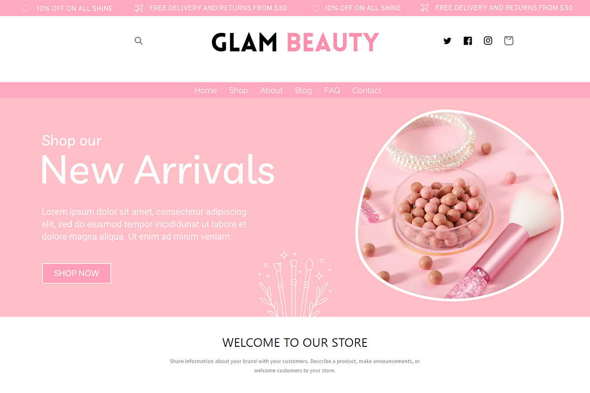 Pink Beauty Shopify Theme, a Shopify Template by SunshineStudioBoutique (Photo 10 of 10)