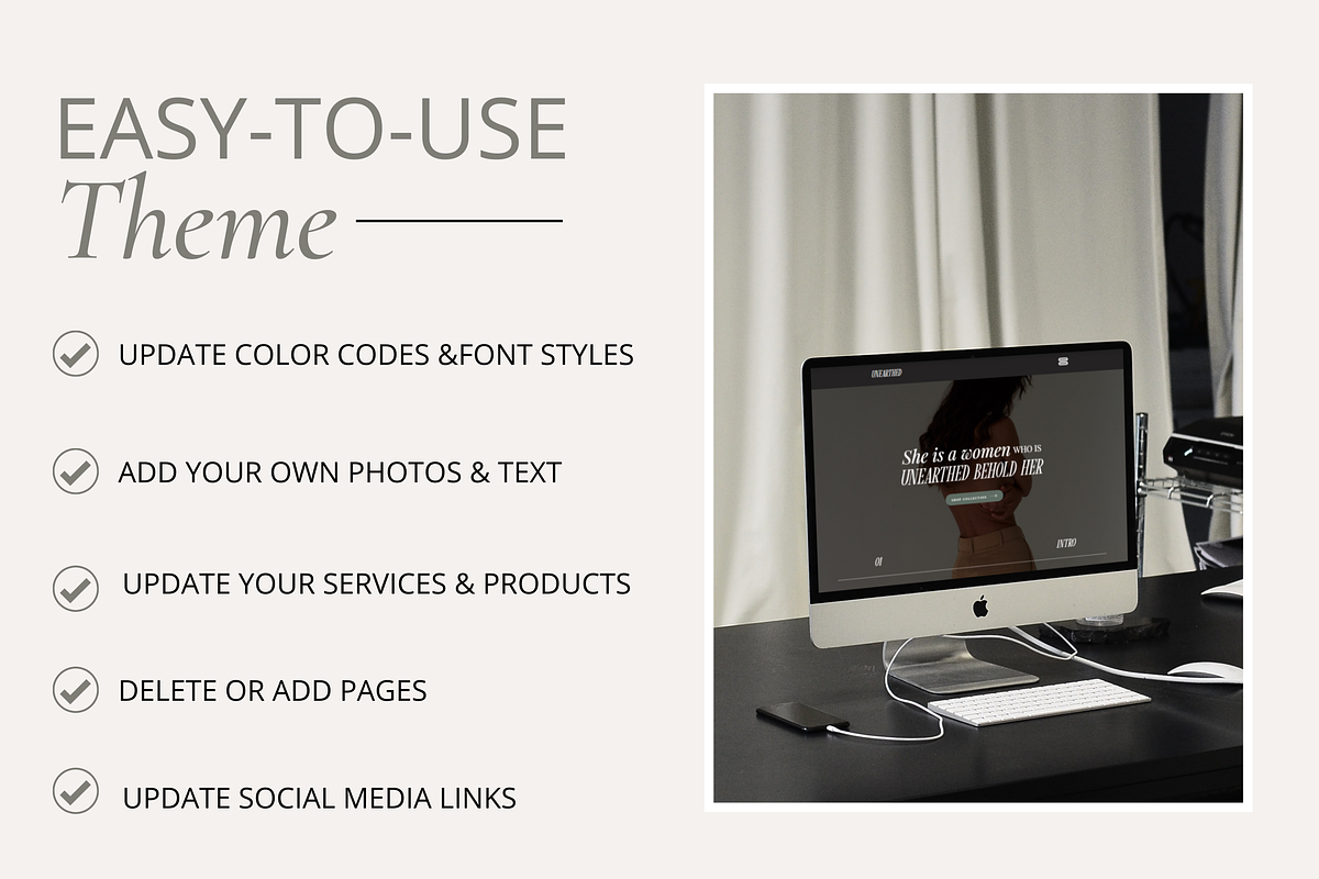 Wix Website Template | Unearthed, a Wix Template by Turia Avenue (Photo 3 of 6)