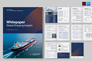 Whitepaper Template, a Brochure Template by BrandPacks (Thumbnail 1 of 5)