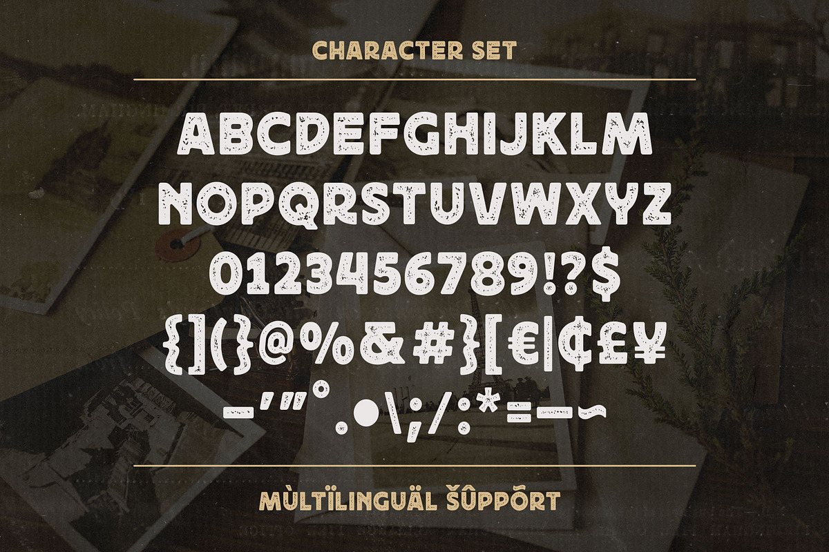 Rushen - Vintage Inspired, a Sans Serif Font by Arterfak Project (Photo 13 of 13)