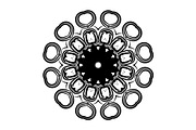 Black and White Mandala Patterns Set, a Decorative Illustration by NJ Himel (Thumbnail 45 of 101)