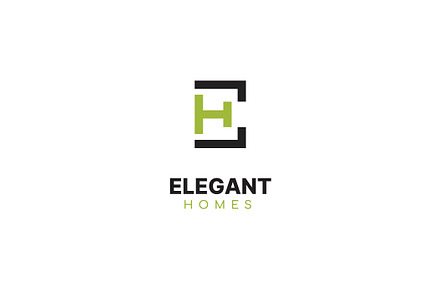 Letter EH Logo