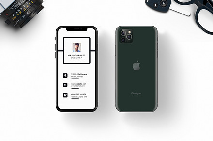 IPHONE MOBILE BUSINESS CARD