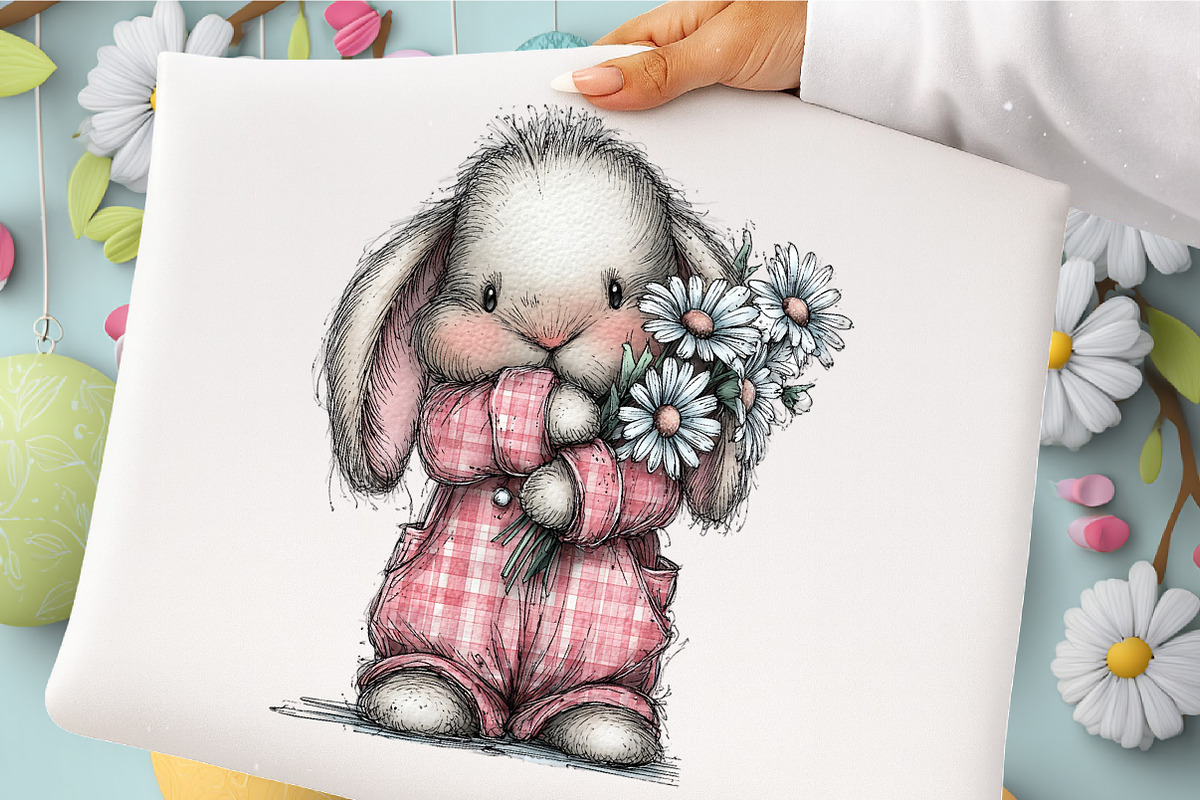 Whimsical Spring Gingham Clipart, an Illustration by GatewayDesign (Photo 3 of 4)