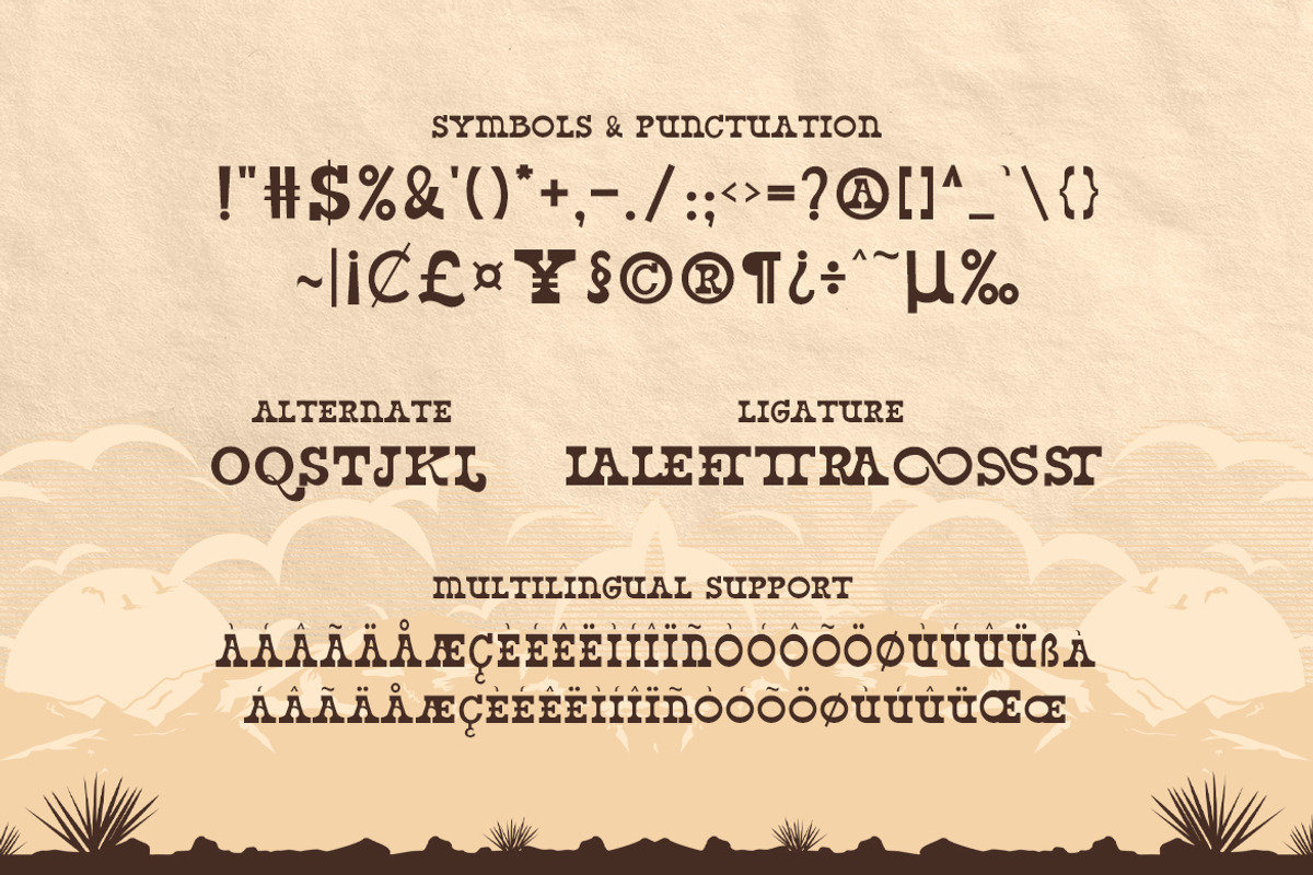 West Yard - Western Display Font, a Serif Font by Typefactoryco (Photo 3 of 9)