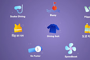Diving Icons And Titles Premiere Pro, a Templates & Theme by 2dfx (Thumbnail 1 of 2)