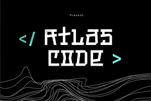 Atlas Code, a Sans Serif Font by Grontype