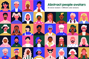 Abstract people face avatars set, a Person Illustration by Good Studio (Thumbnail 1 of 13)