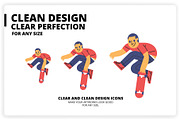 36 Skateboarding Elements x2 Styles, a Graphic by monkik (Thumbnail 23 of 25)