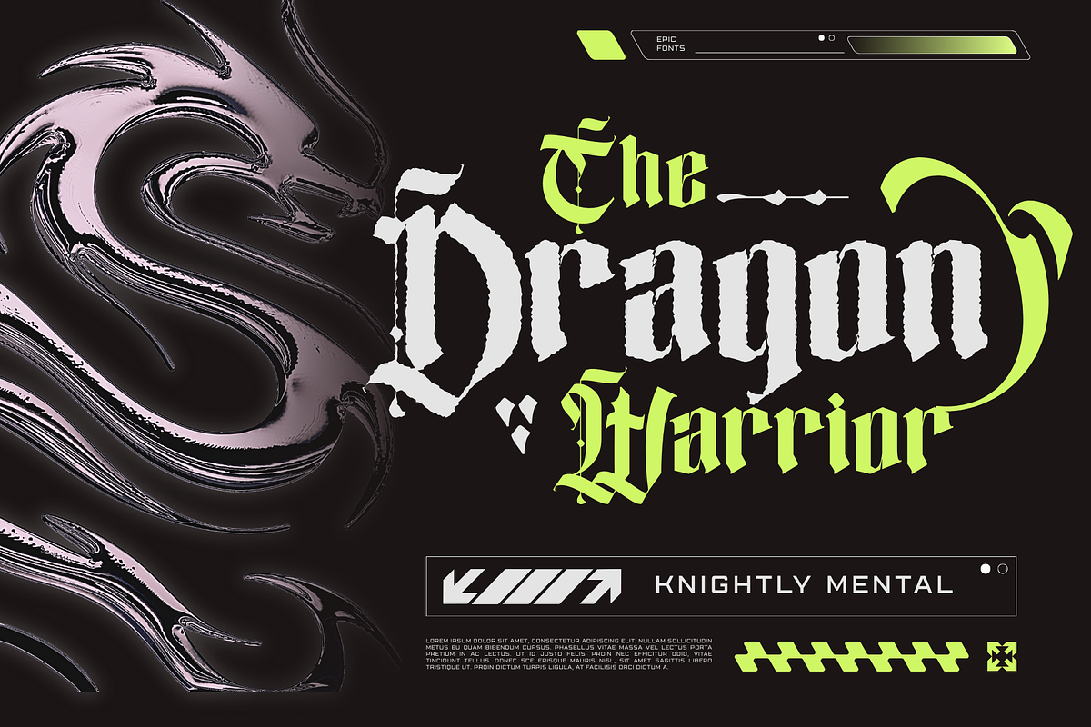 Blime Blackletter - Logo Font, a Blackletter Font by Nirmana Visual (Photo 3 of 11)
