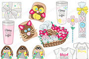 Mom Life Clipart, an Illustration by GlamArtZhanna (Thumbnail 3 of 3)